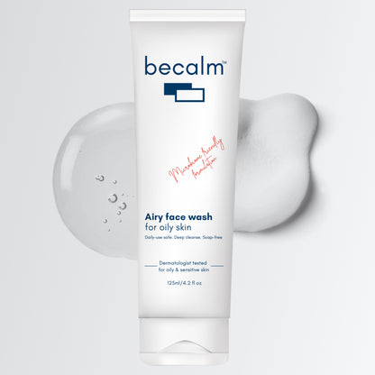 Becalm Airy Salicylic Acid Face Wash For Oily Skin
