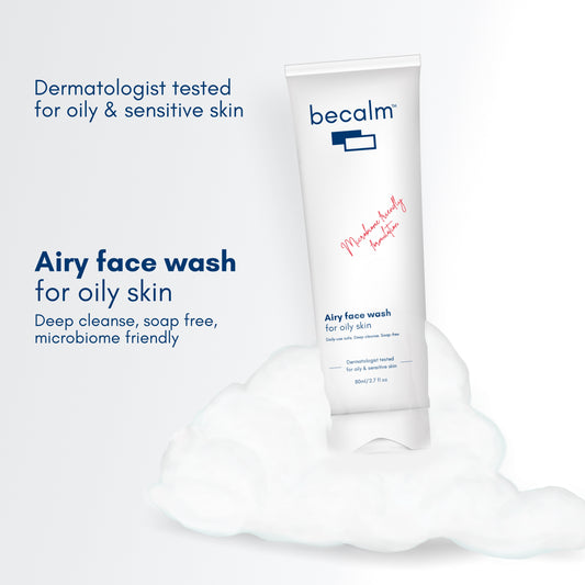 Becalm Airy Salicylic Acid Face Wash For Oily Skin